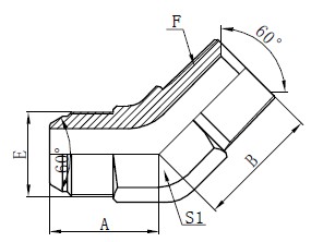 GIS GAS Elbow Connectors Drawing